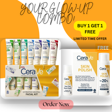buy Pack Of 06 Cerave Hydrating Mineral Facial Kit & Get Cerave Skin Polish For Smoother Skin
