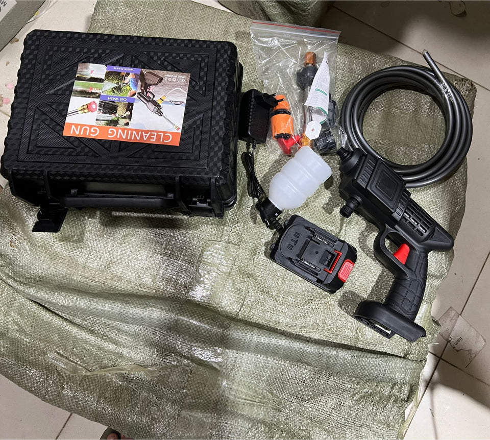 Automatic Cordless Car Wash Spray Gun | 48V High Pressure Lithium Battery