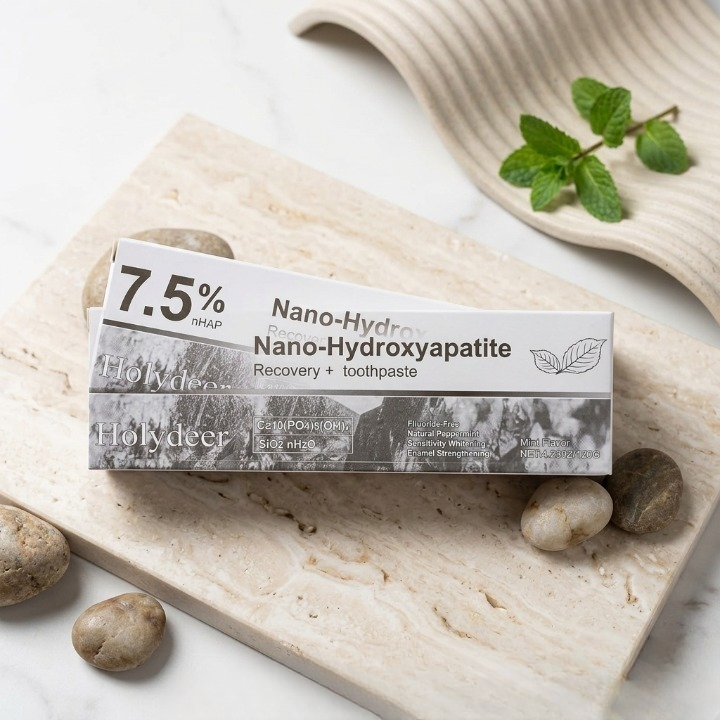 Holydeer 7.5% nHAP Nano-Hydroxyapatite Recovery + Toothpaste