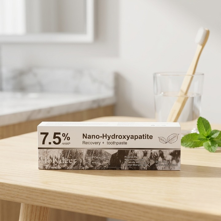 Holydeer 7.5% nHAP Nano-Hydroxyapatite Recovery + Toothpaste