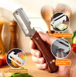 Buy 3 In 1 Peeler Knife Stainless Steel & Get 3-in-1 Knife Sharpener Free