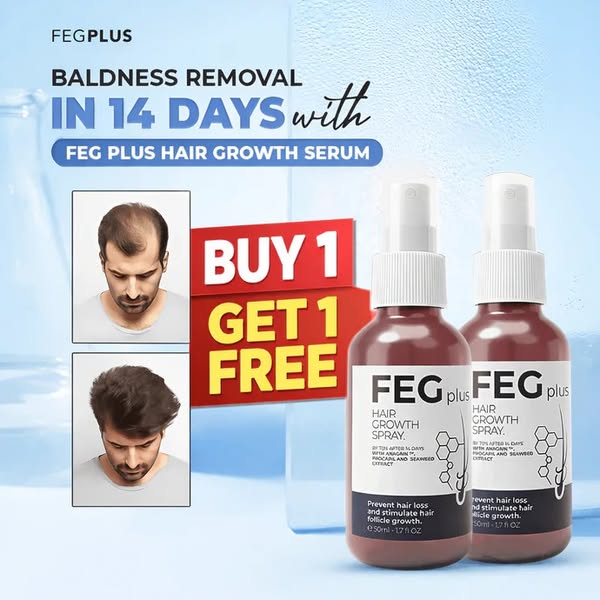 Most Viral FEG Plus Hair Growth Spray ( buy 1 get 1 free )