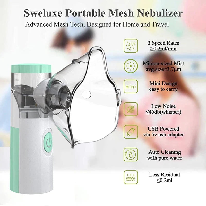 Portable Mini Nebulizer for Kids & Adults