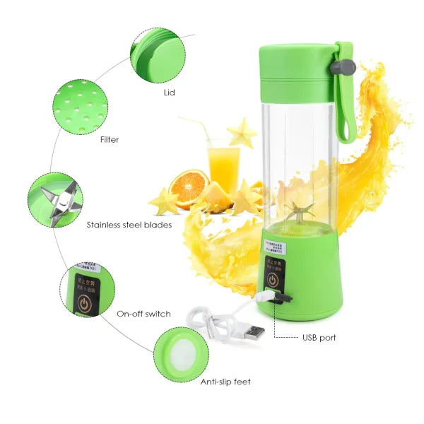 Juicer Portable Electric Usb /6 Blades Fruit Juicer Maker