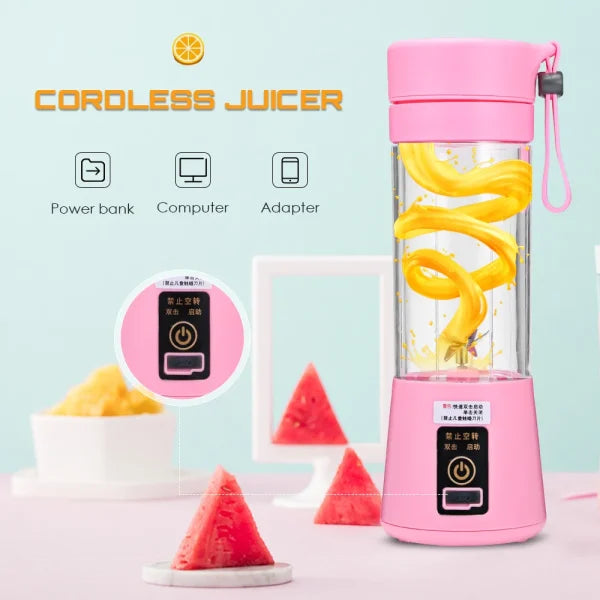 Juicer Portable Electric Usb /6 Blades Fruit Juicer Maker