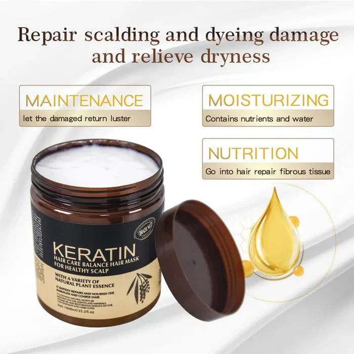 Keratin Hair Care Balance Mask And Treatment For Healthy Scalp 500ml